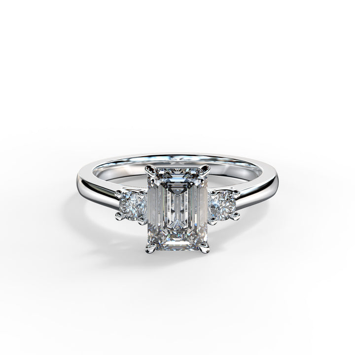 Alice Emerald Trilogy Engagement ring