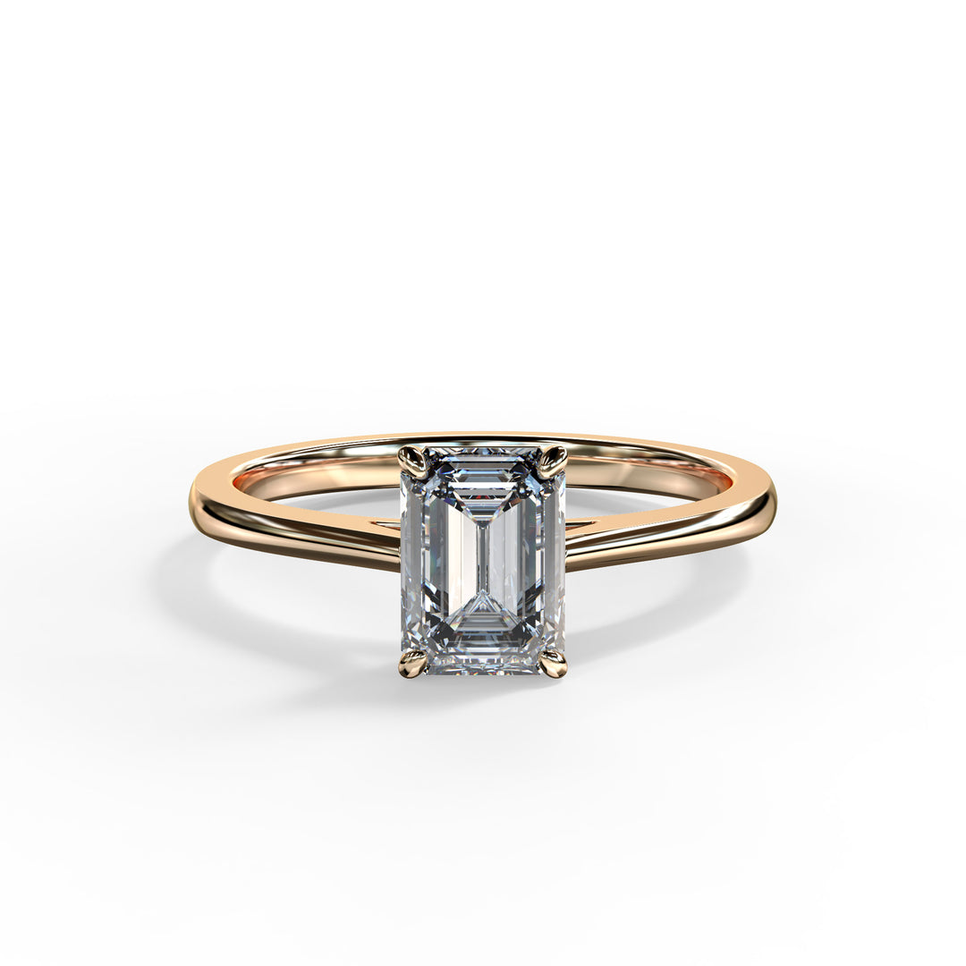 Amelia Emerald Engagement ring