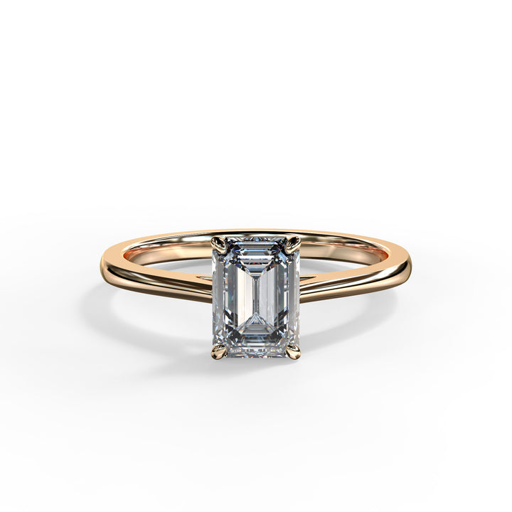 Amelia Emerald Engagement ring