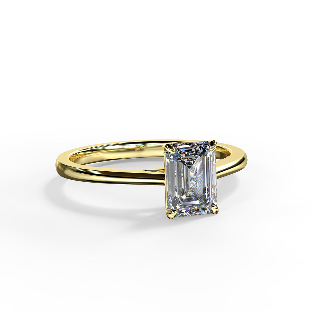 Amelia Emerald Engagement ring