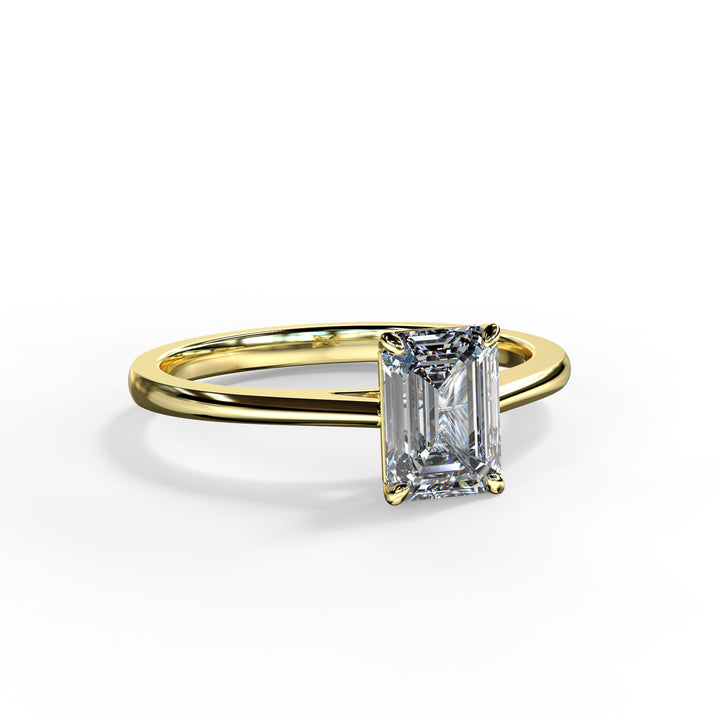 Amelia Emerald Engagement ring