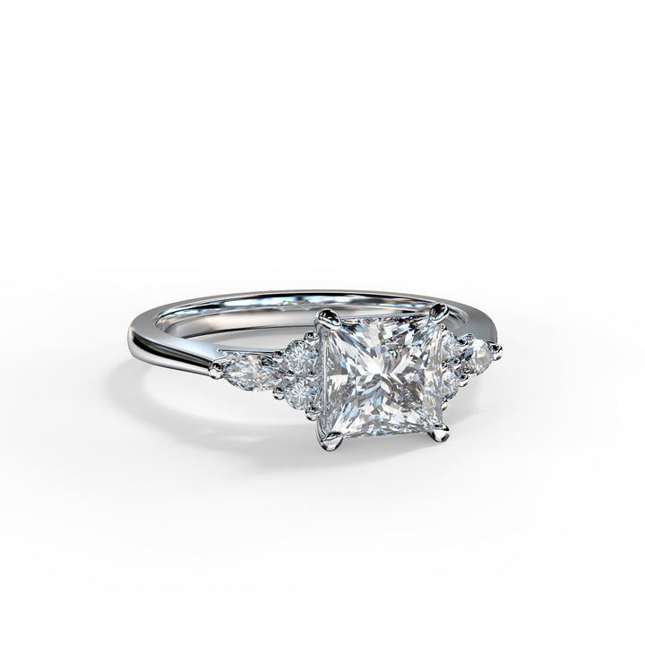 Ariana Princess Cluster Engagement ring