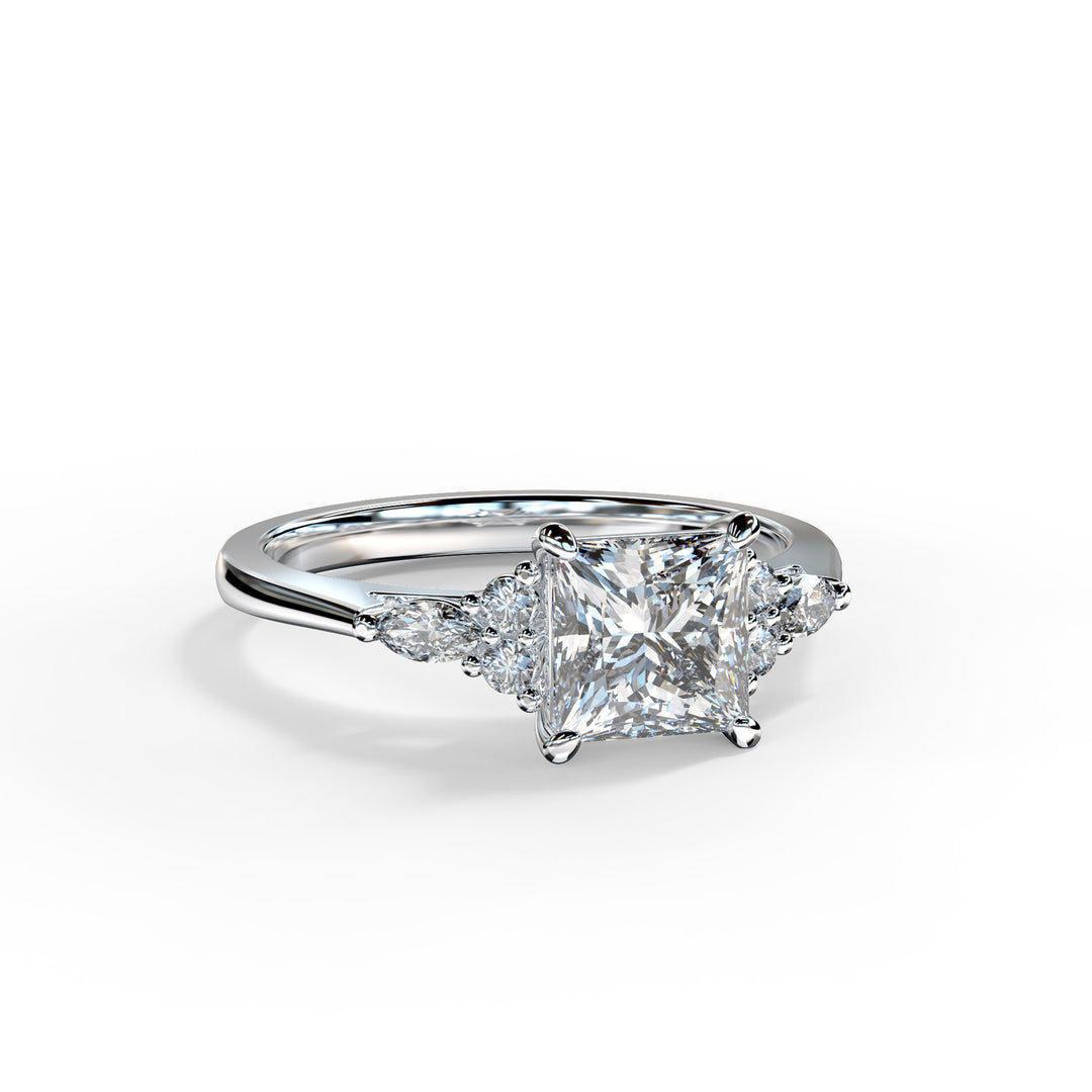 Ariana Princess Cluster Engagement ring
