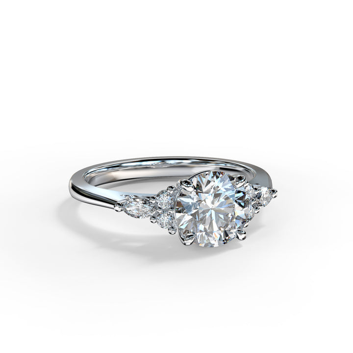 Ariana Round Cluster Engagement ring
