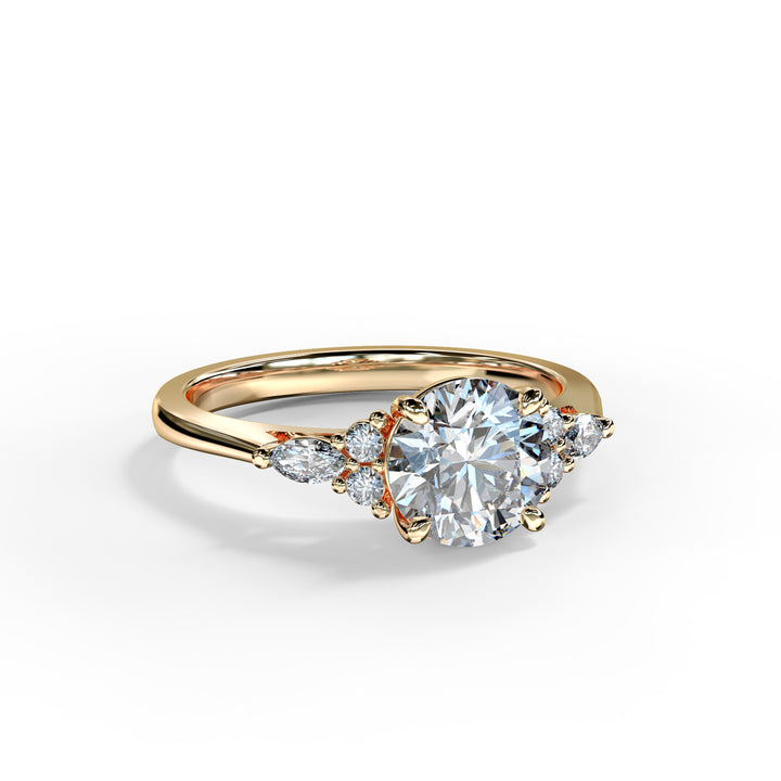 Ariana Round Cluster Engagement ring