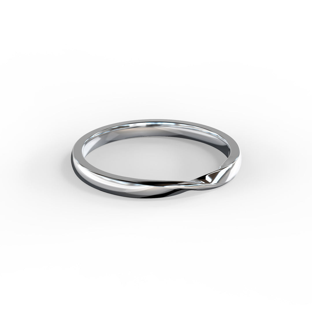 Ella Twisted Top Wedding Band