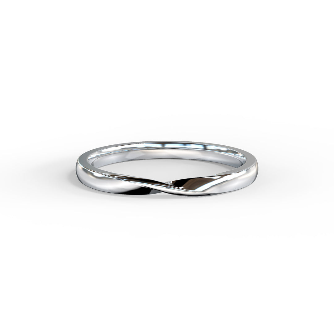Ella Twisted Top Wedding Band