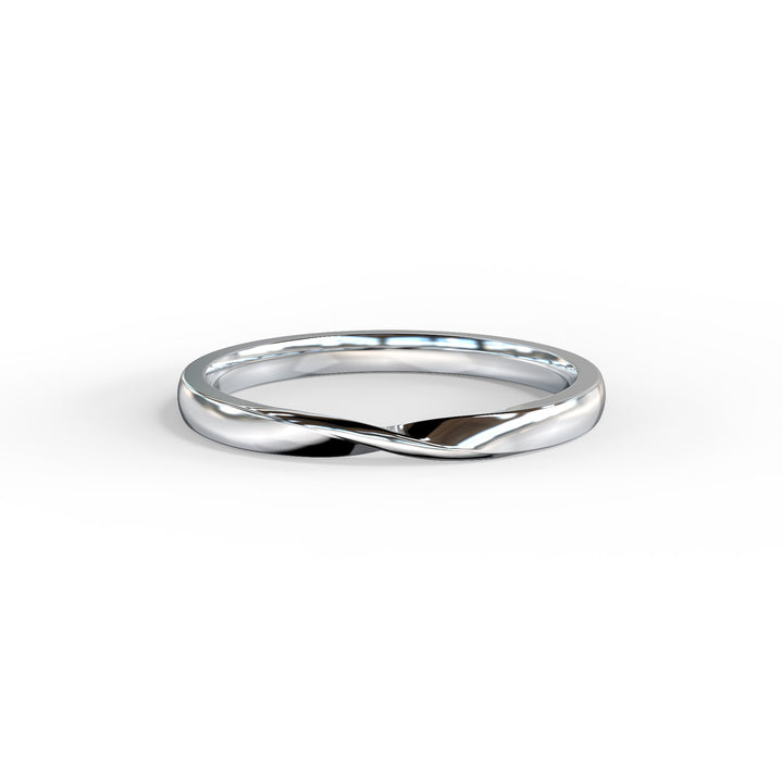 Ella Twisted Top Wedding Band
