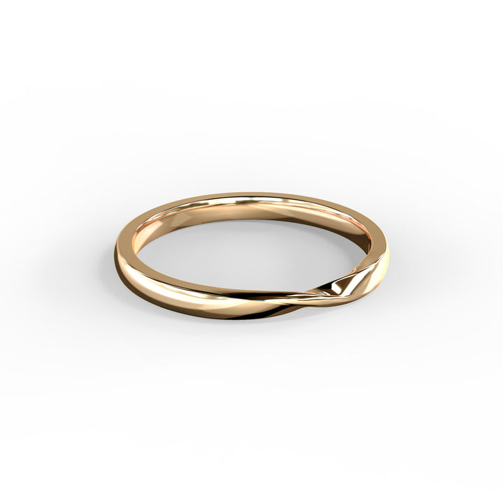 Ella Twisted Top Wedding Band