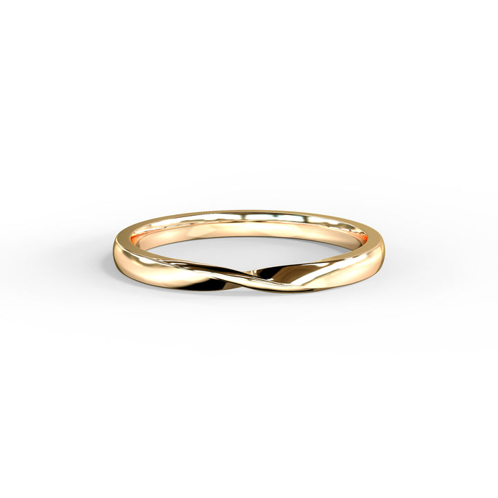 Ella Twisted Top Wedding Band