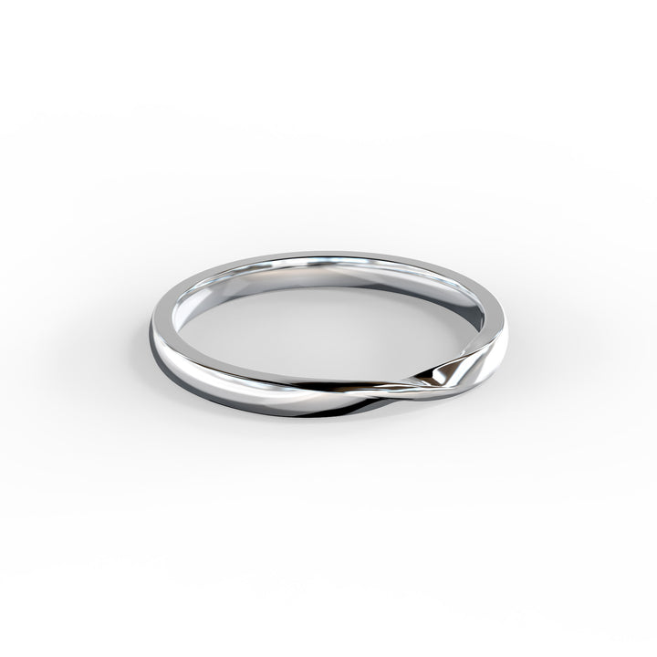 Ella Twisted Top Wedding Band