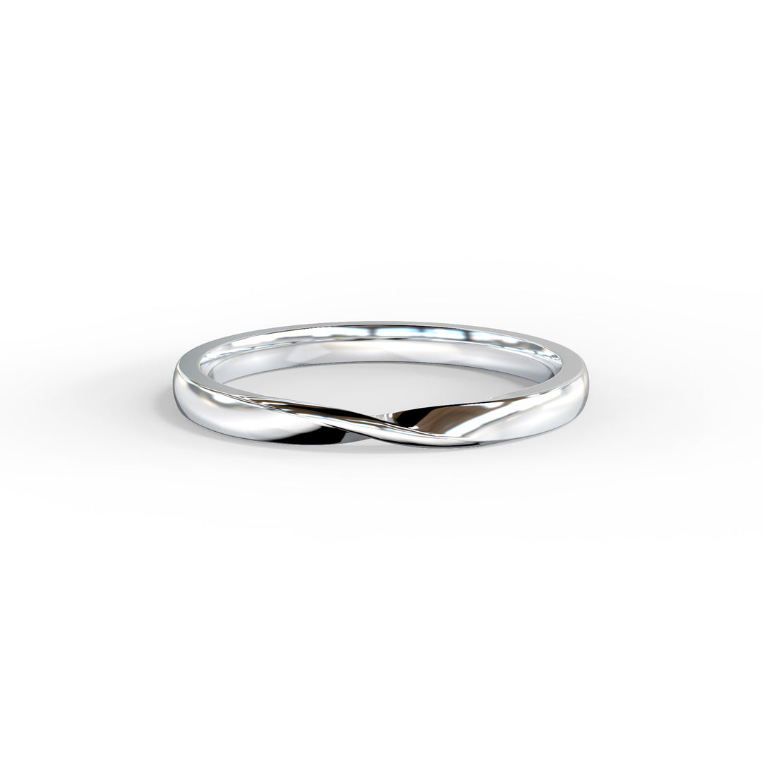 Ella Twisted Top Wedding Band