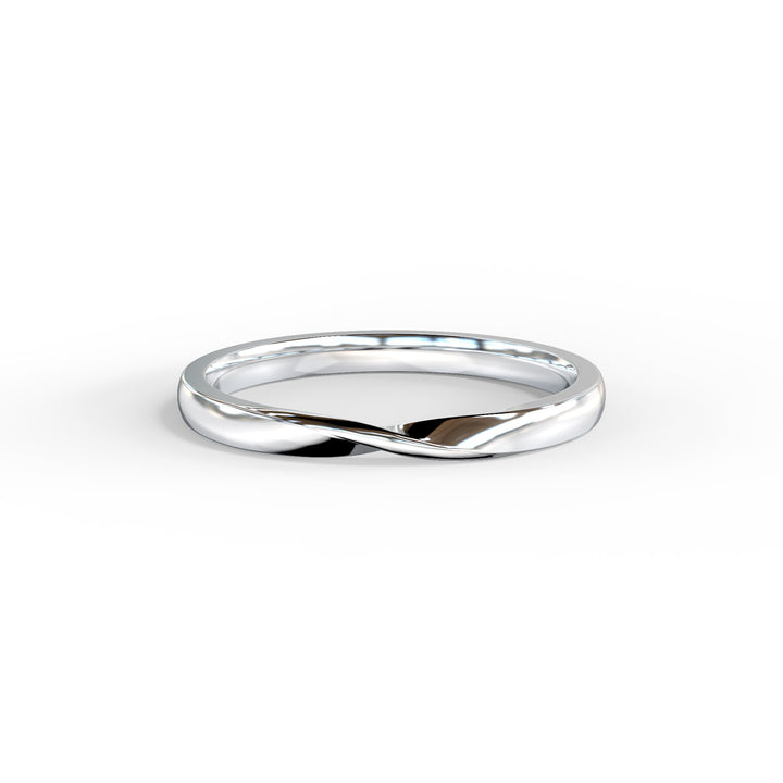 Ella Twisted Top Wedding Band