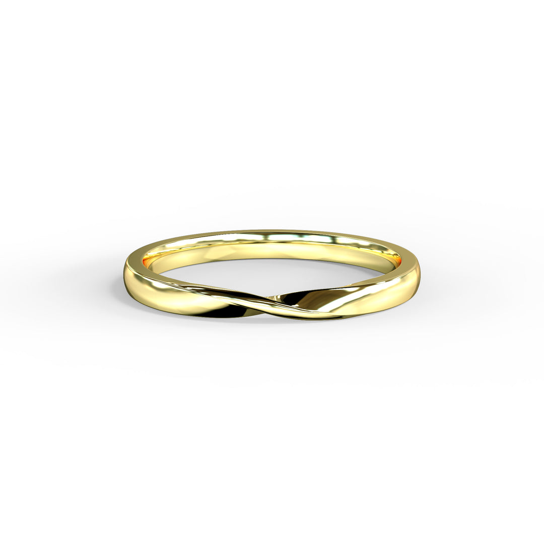 Ella Twisted Top Wedding Band