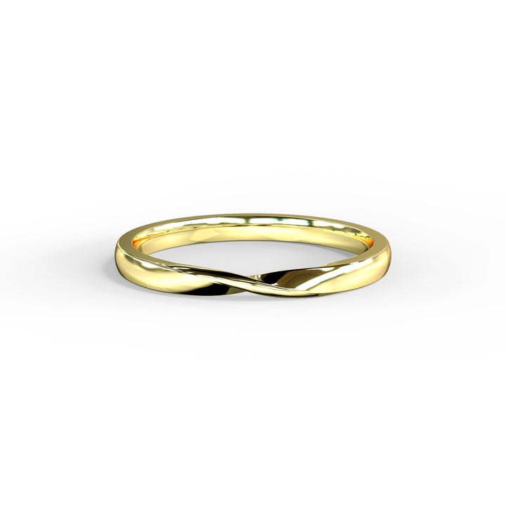 Ella Twisted Top Wedding Band