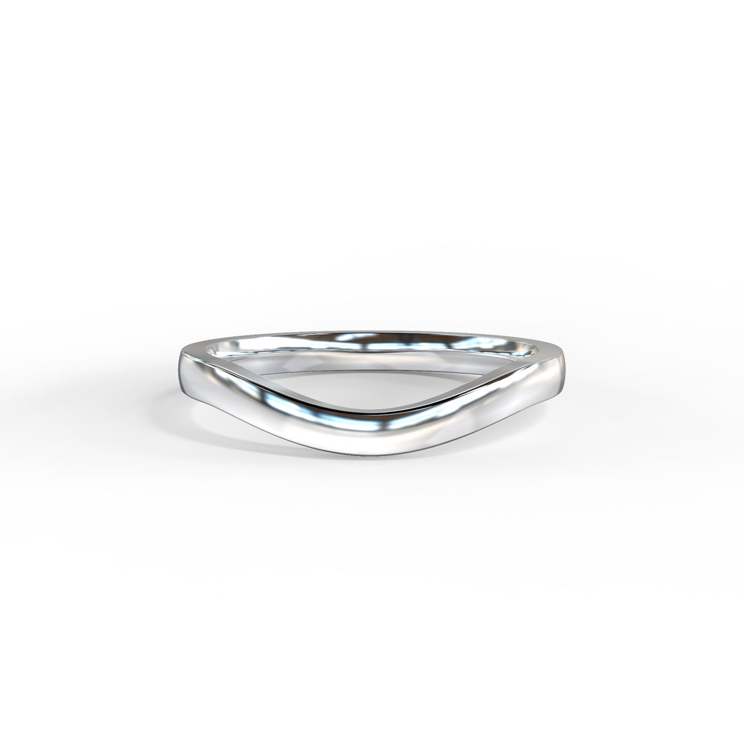 Irina Shaped Wedding Band