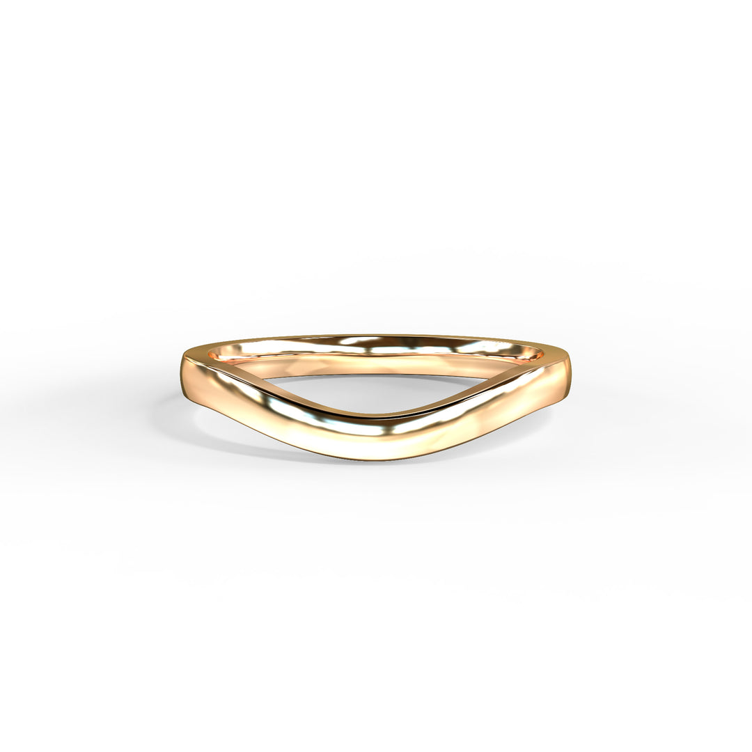 Irina Shaped Wedding Band