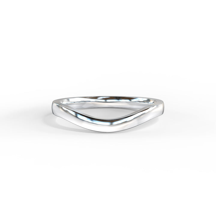 Irina Shaped Wedding Band