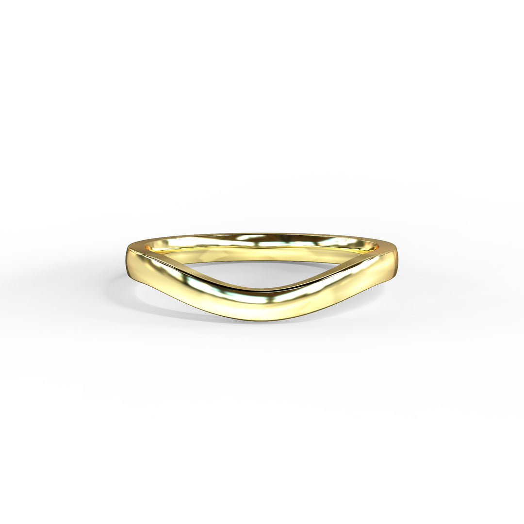 Irina Shaped Wedding Band