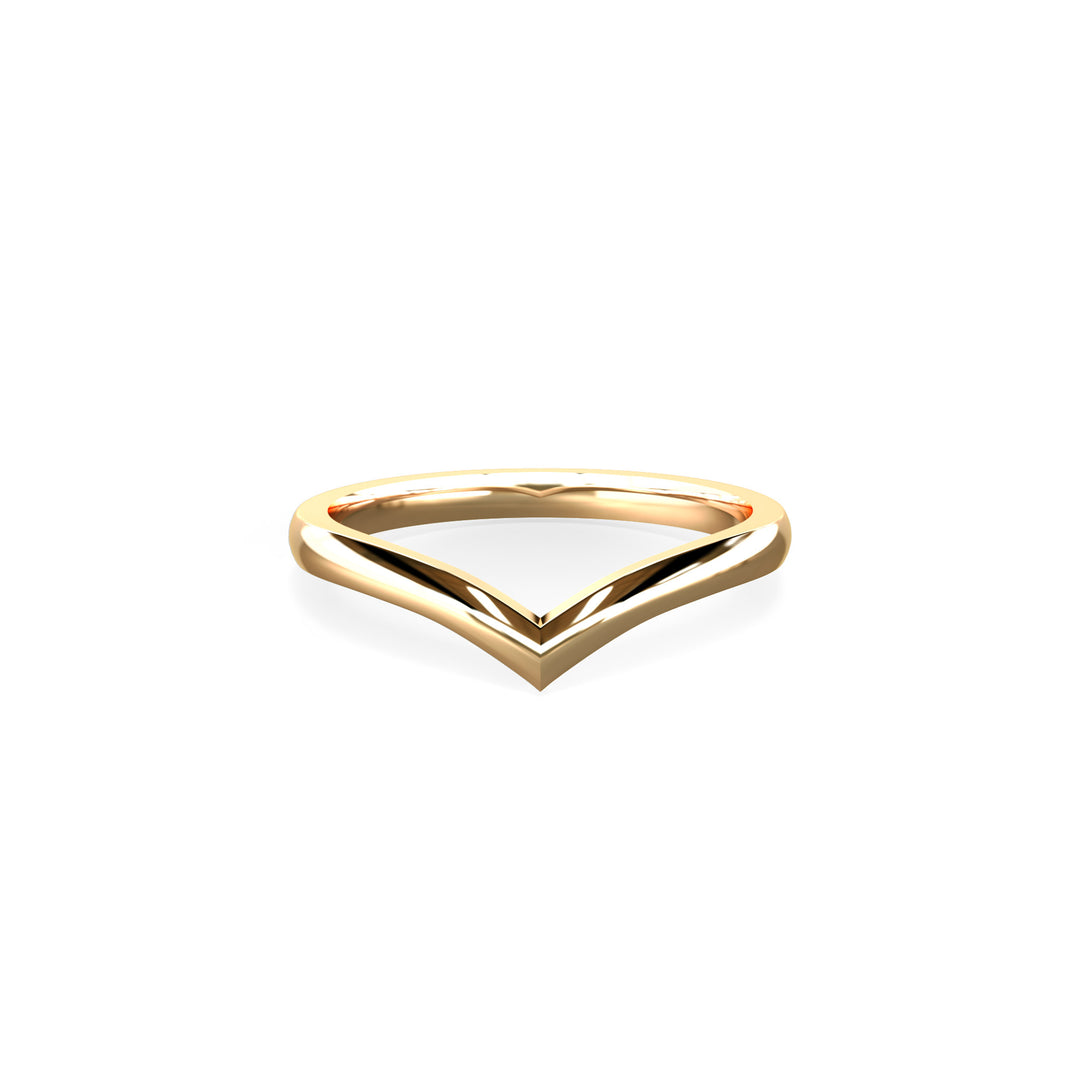 Joelle wishbone shaped Wedding Band