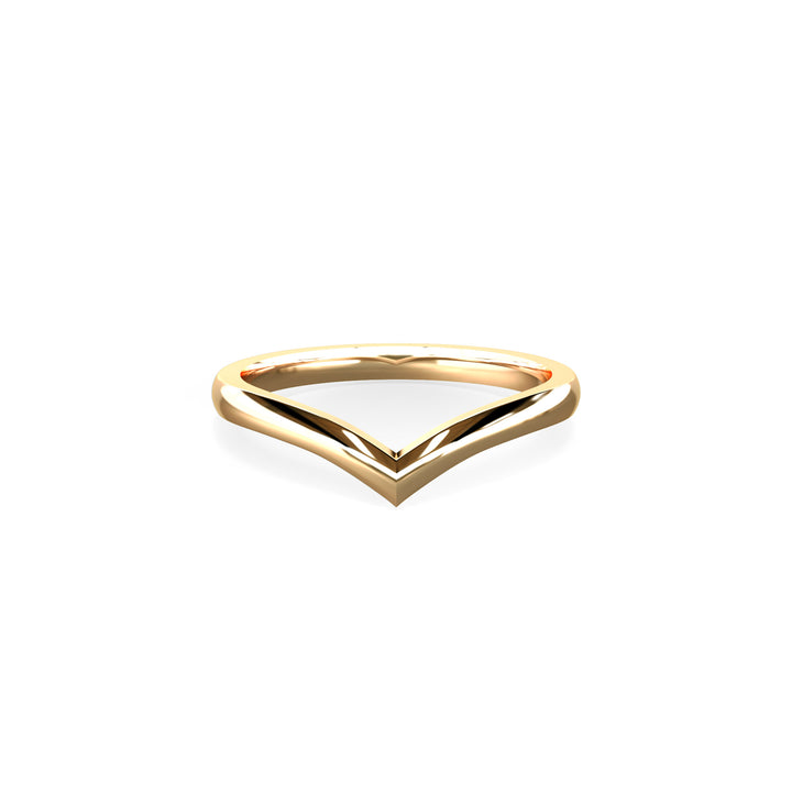 Joelle wishbone shaped Wedding Band