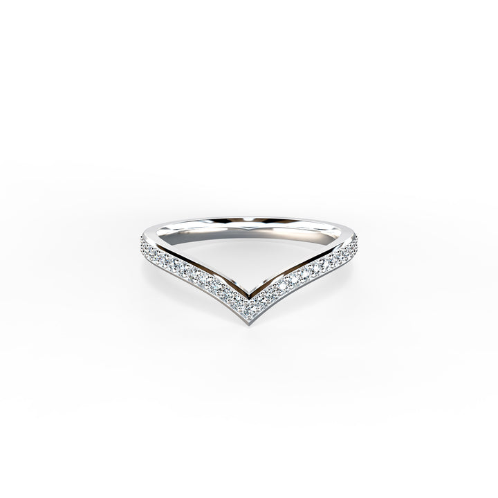 Joy wishbone shaped Wedding Band