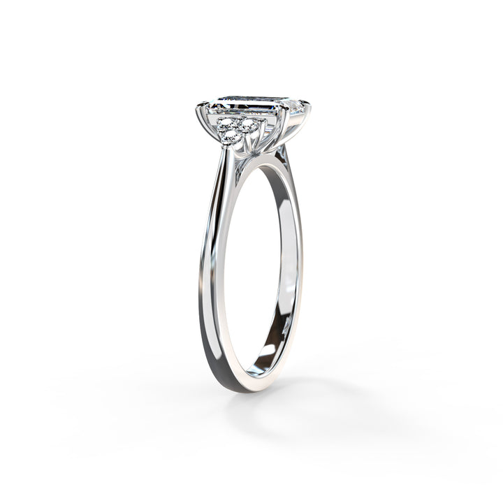 Laya Emerald Cluster Engagement ring