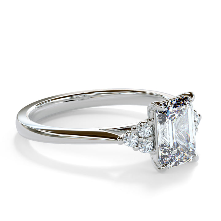 Laya Emerald Cluster Engagement ring