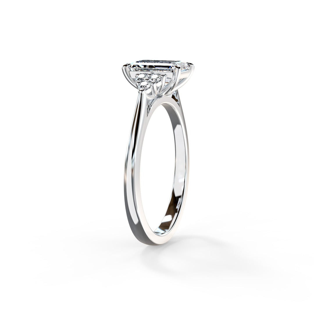 Laya Emerald Cluster Engagement ring