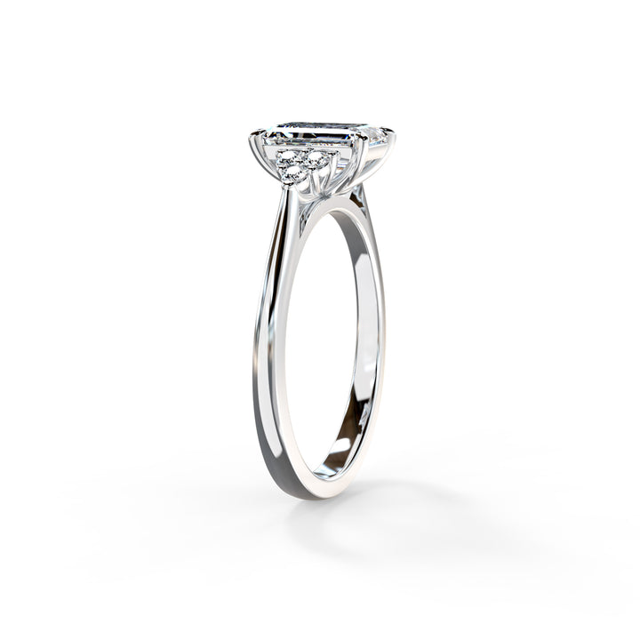 Laya Emerald Cluster Engagement ring