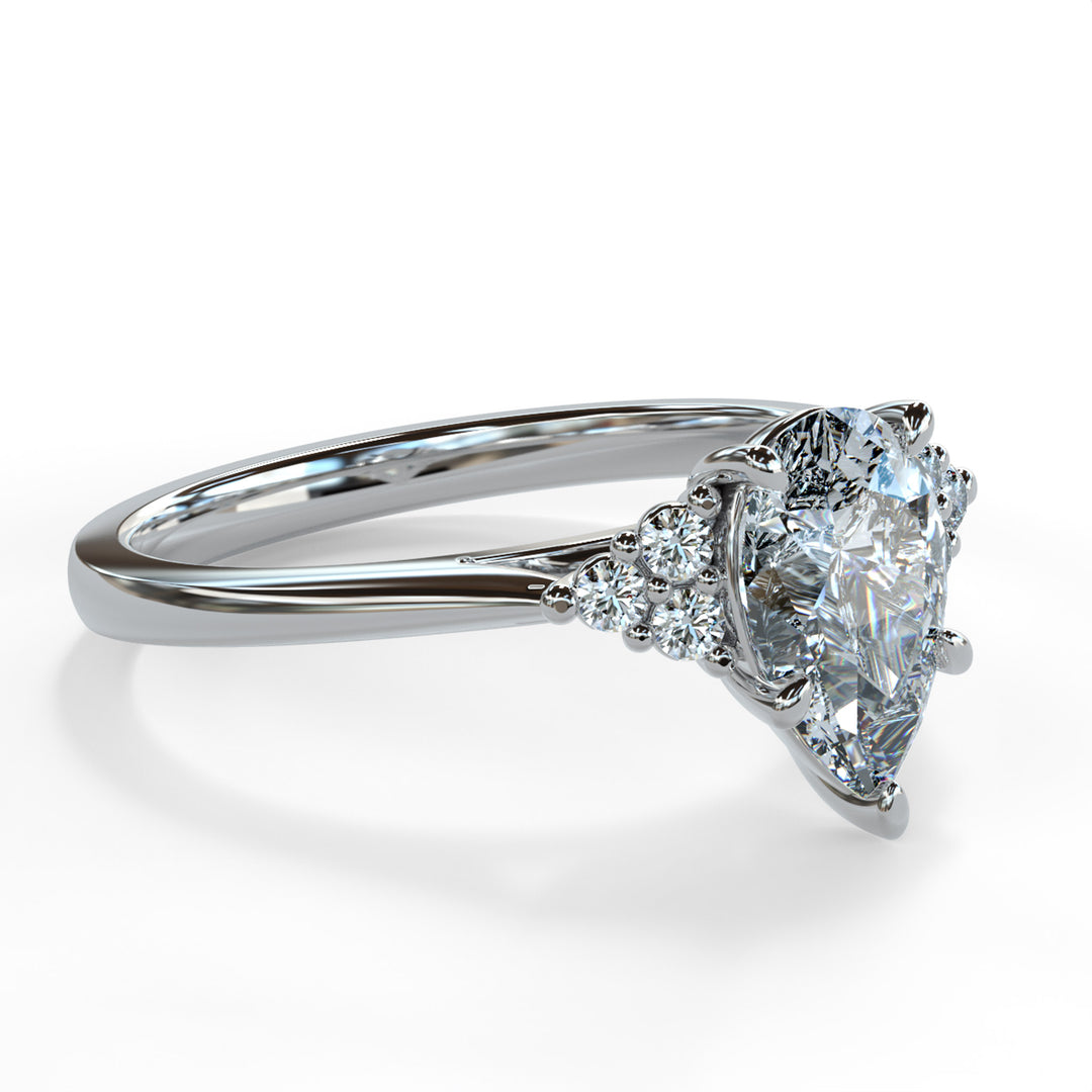 Laya Pear Cluster Engagement ring