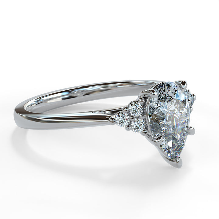 Laya Pear Cluster Engagement ring