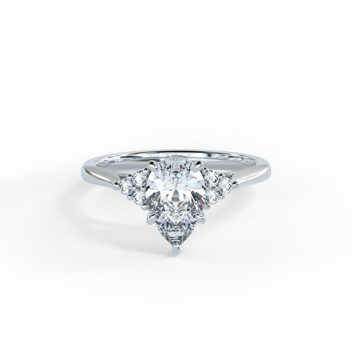Laya Pear Cluster Engagement ring
