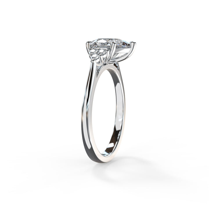 Laya Pear Cluster Engagement ring