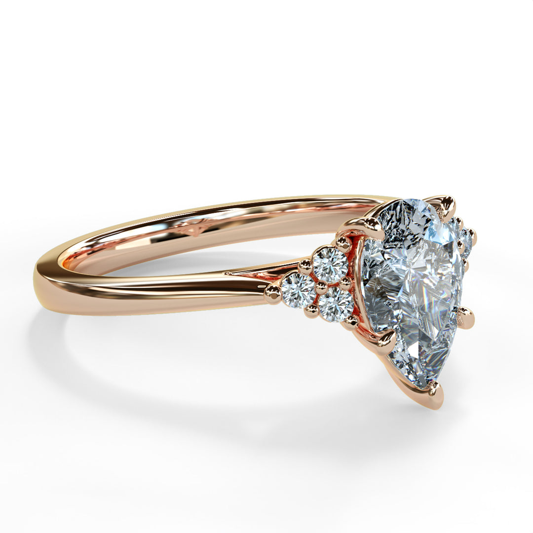 Laya Pear Cluster Engagement ring