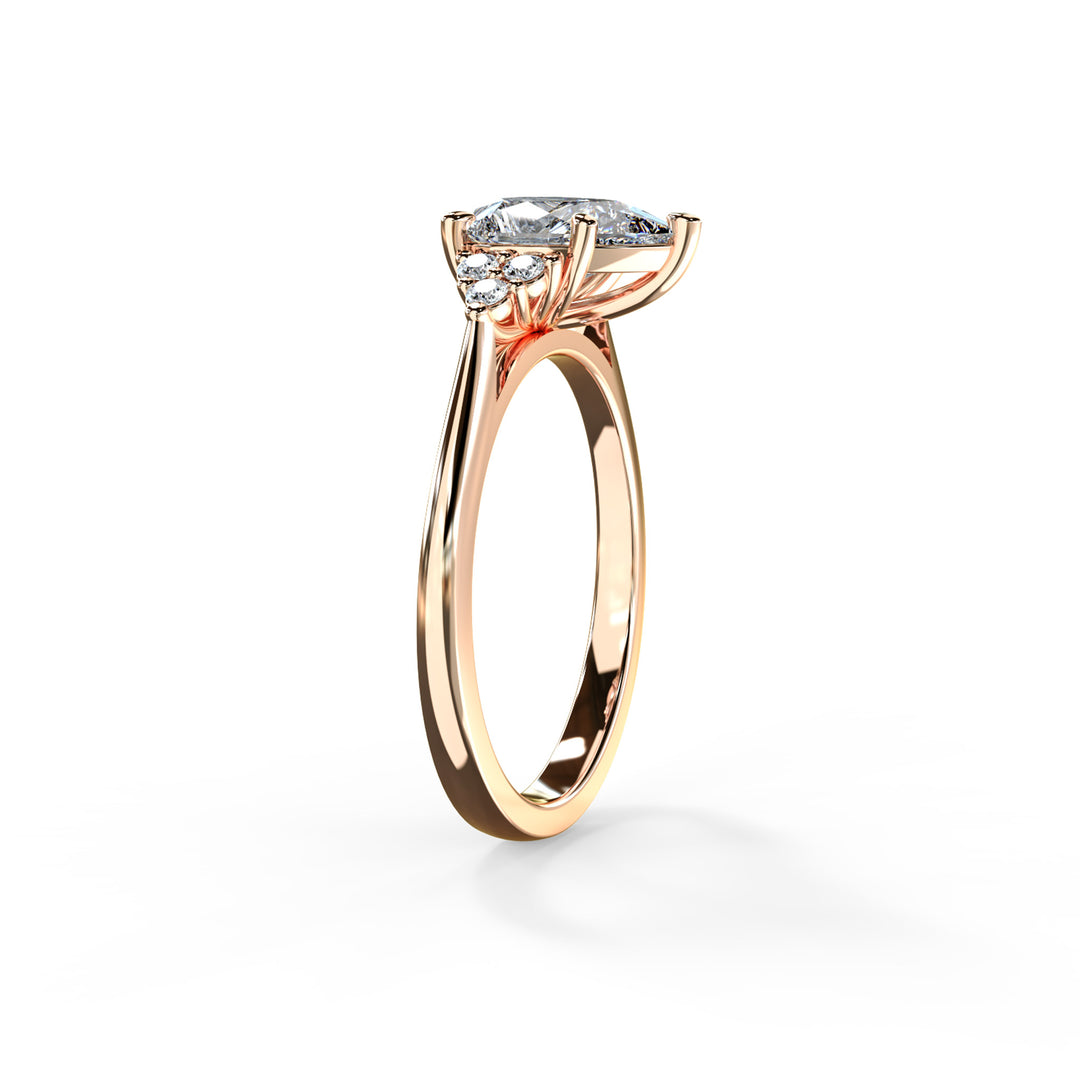 Laya Pear Cluster Engagement ring