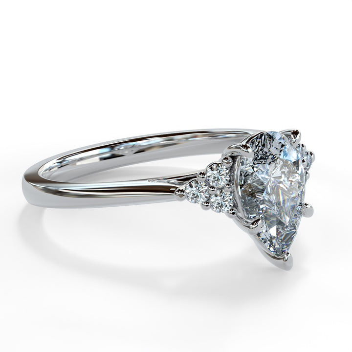 Laya Pear Cluster Engagement ring