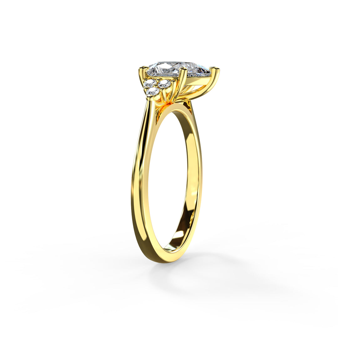 Laya Pear Cluster Engagement ring