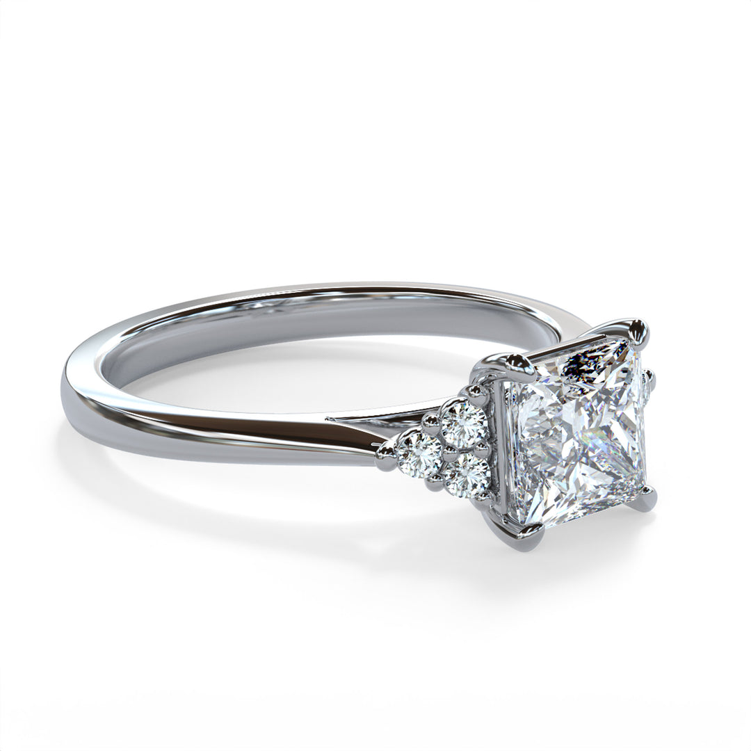 Laya Princess Cluster Engagement ring