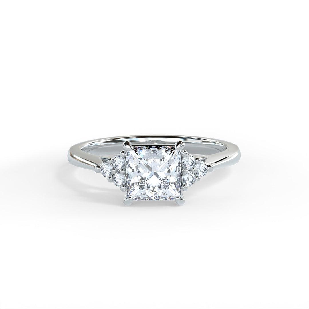 Laya Princess Cluster Engagement ring