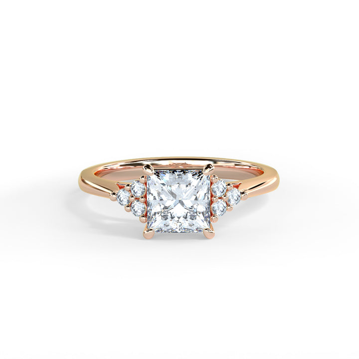 Laya Princess Cluster Engagement ring