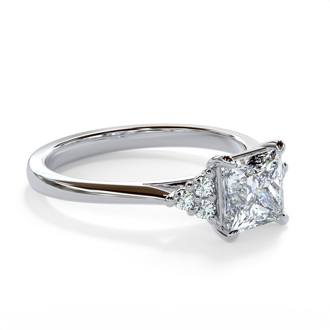 Laya Princess Cluster Engagement ring