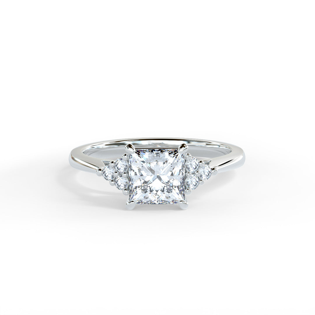 Laya Princess Cluster Engagement ring
