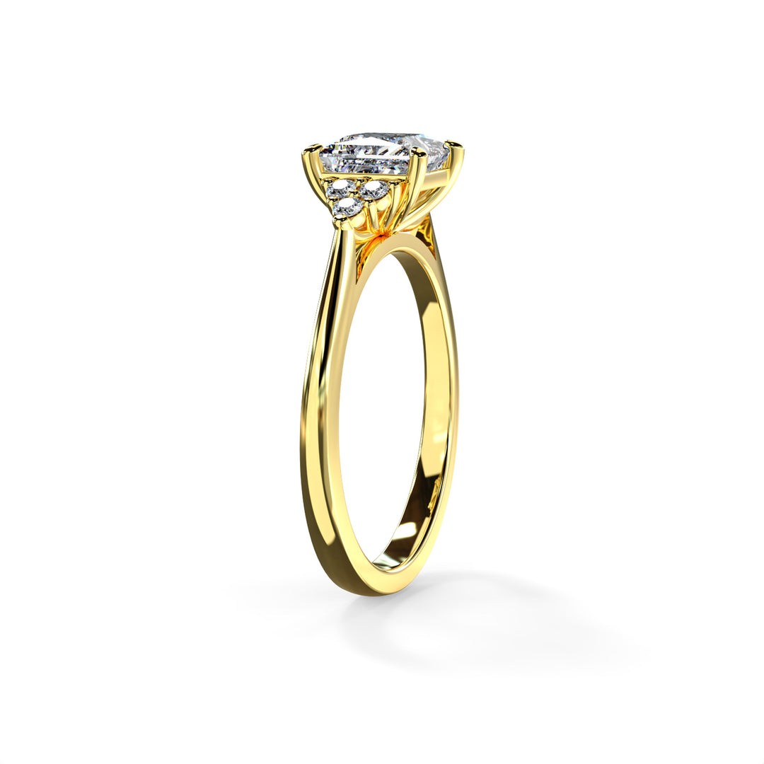 Laya Princess Cluster Engagement ring