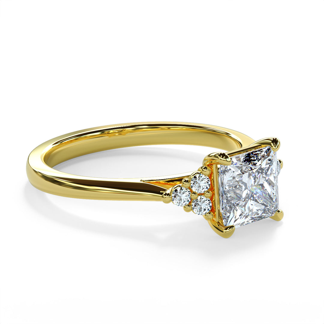 Laya Princess Cluster Engagement ring