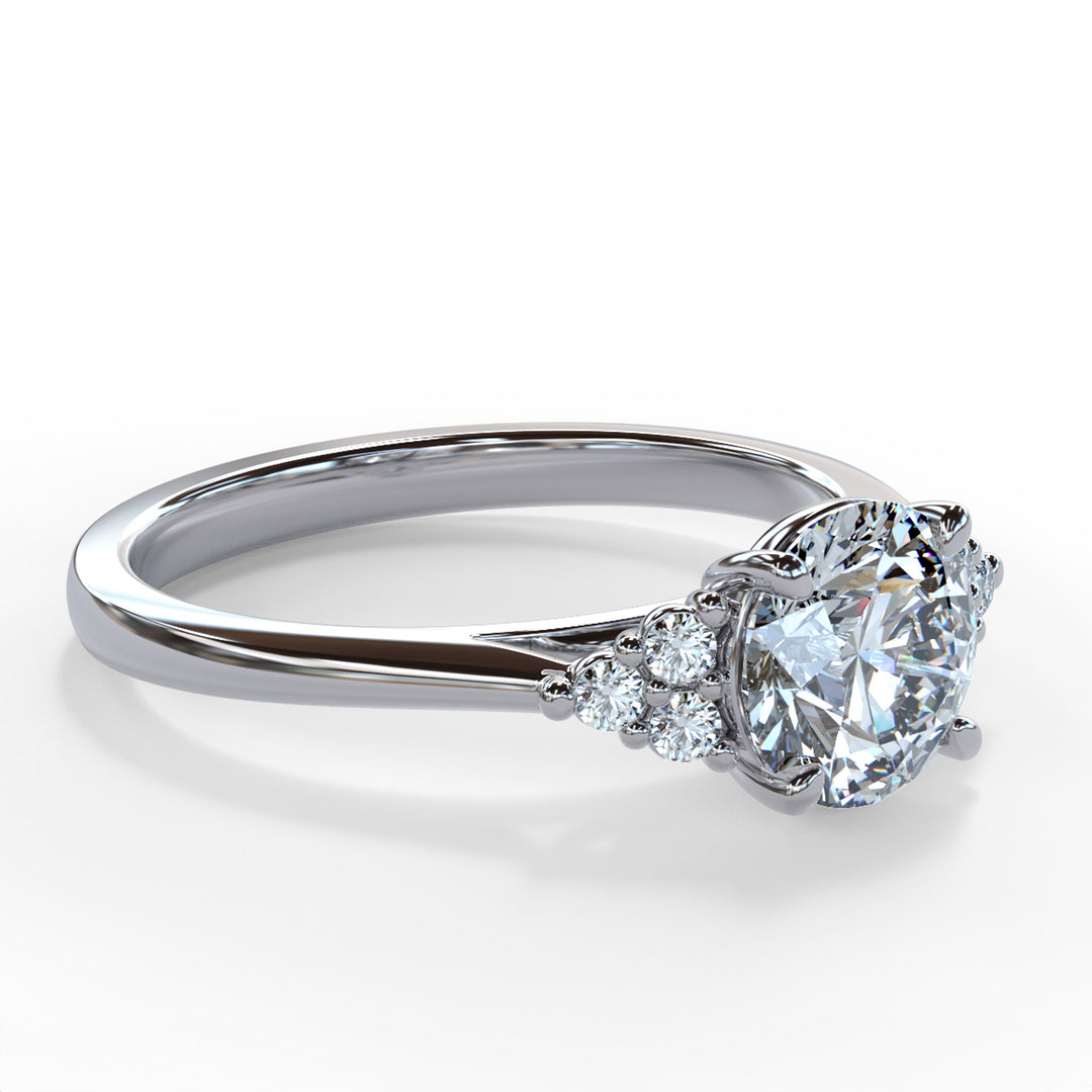 Laya Round Cluster Engagement ring