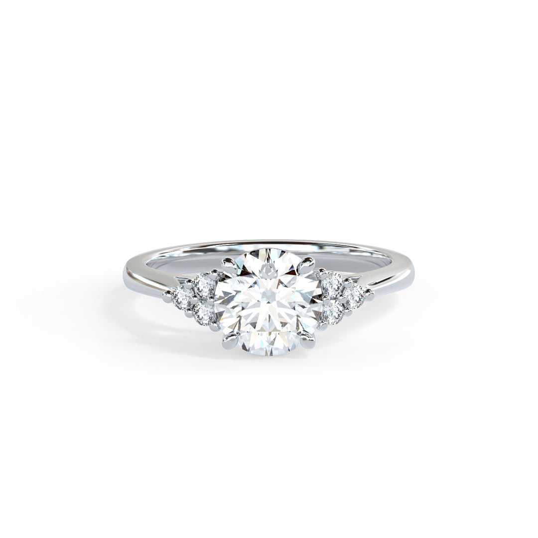 Laya Round Cluster Engagement ring