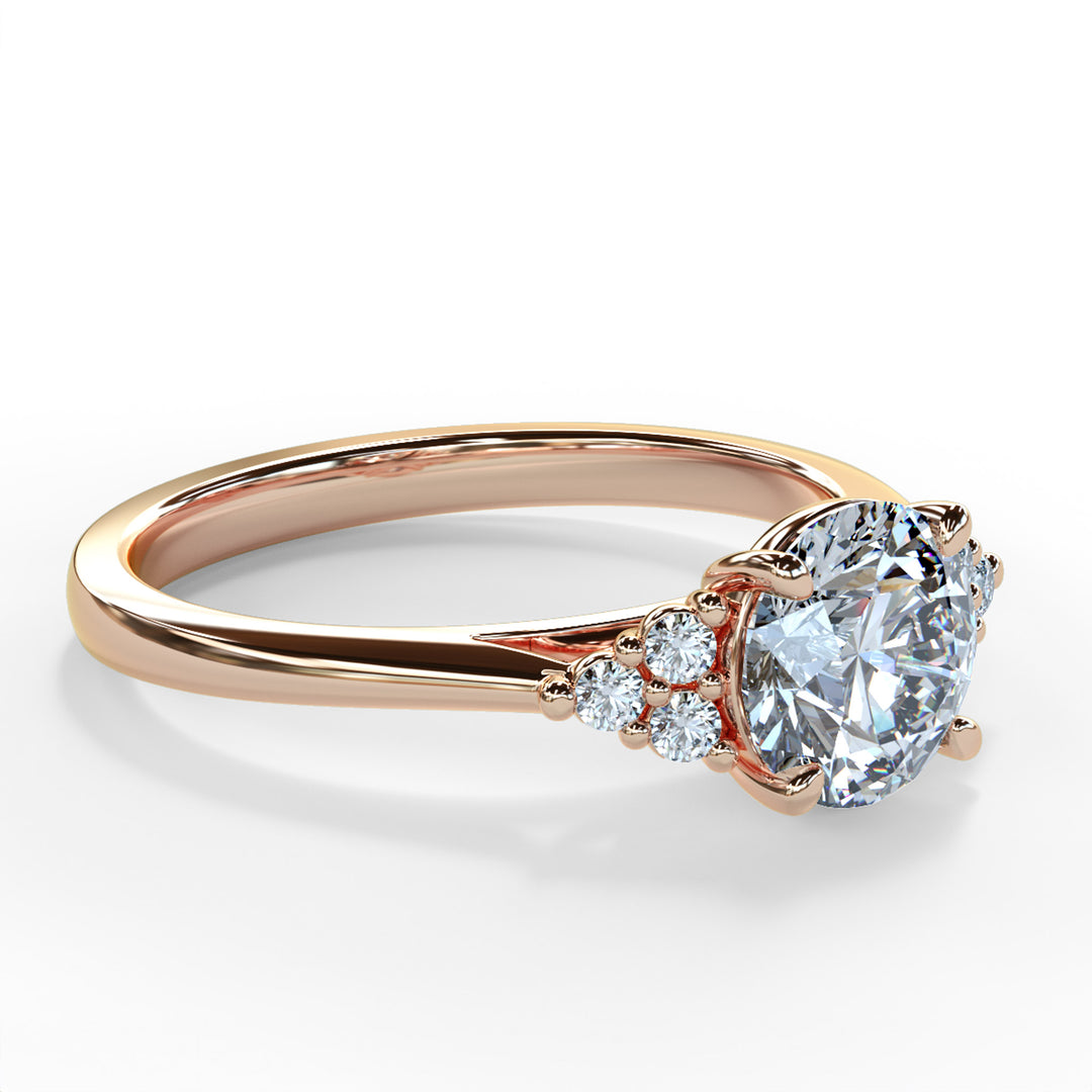 Laya Round Cluster Engagement ring