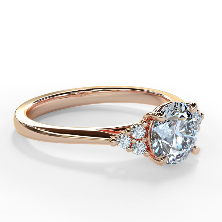 Laya Round Cluster Engagement ring