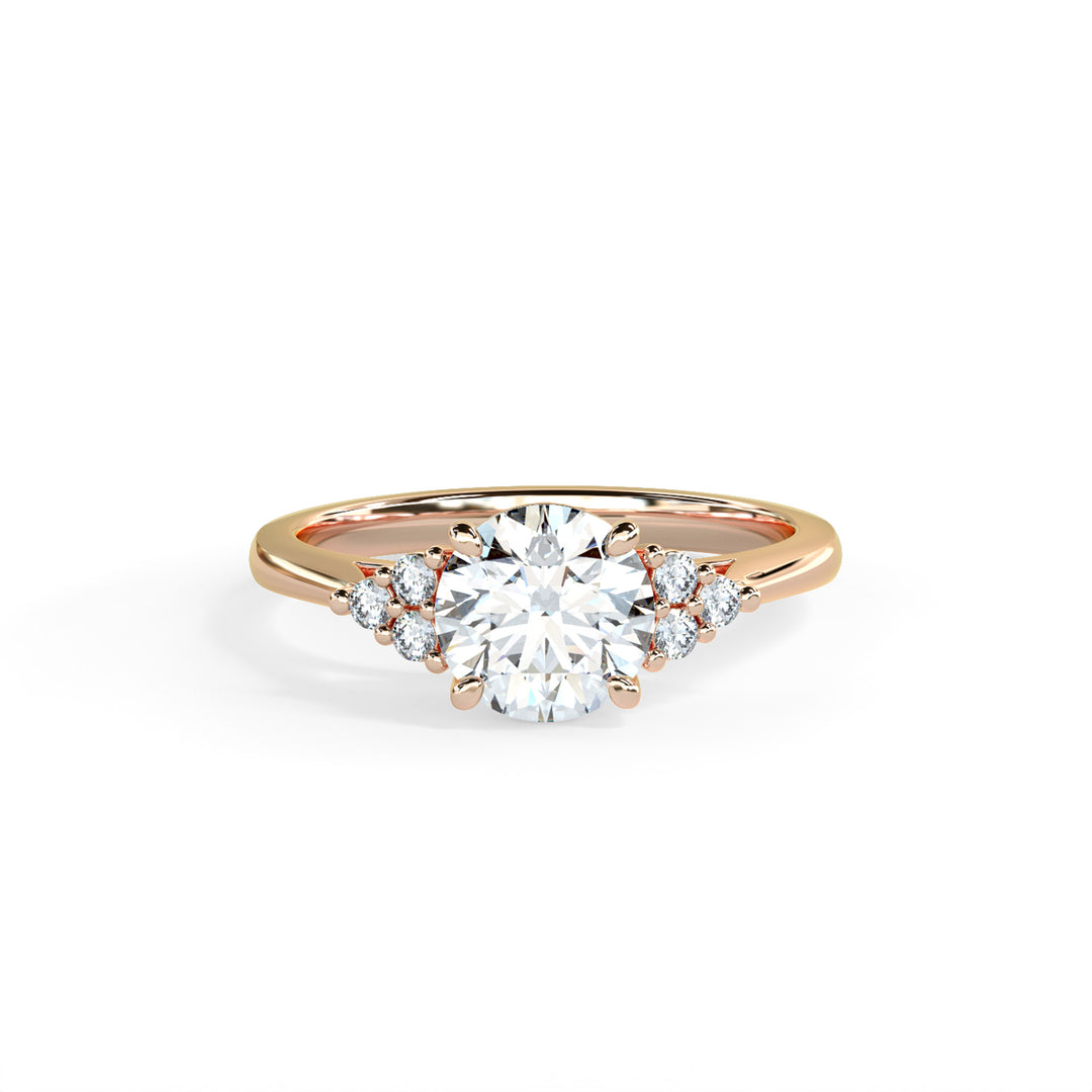 Laya Round Cluster Engagement ring